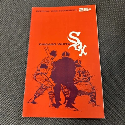 1968 Chicago White Sox Vs Detroit Tigers Unscored Scorebook - Image 1 of 3