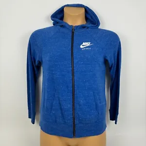 Nike Sportswear Vintage Gym Full Zip Up Hoodie Jacket Blue 728402 Girls XL * - Picture 1 of 12