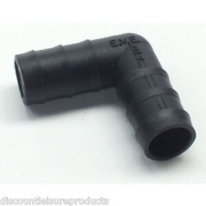 19/20mm Plastic Hose Bend 90 Degree Elbow Fish Pond Pipe Fitting - 0.75" Inch