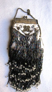 Vintage Beaded Purse Early 1900's Fair Condition As Is - Picture 1 of 5