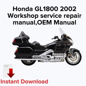 Honda GL1800 2002 Workshop service repair manual,OEM Manual - Picture 1 of 3