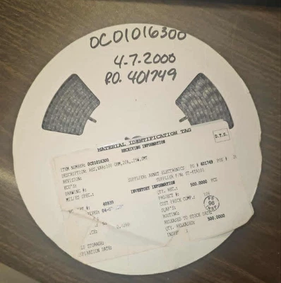 500 PCS 0.25W SMT Resistors – Clean, Climate-Controlled Storage /Reel! 🌟 - Image 1 of 2