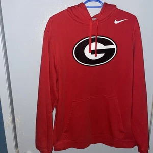 Georgia Bulldogs Sudadera con Capucha Para Hombres XL Roja Negra Nike Dri Fit Sudadera Logo NCAA V - Imagen 1 de 12