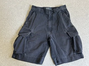 Polo Ralph Lauren Shorts Mens 30 Cargo Navy Blue Utility Faded Vintage 90s Faded - Picture 1 of 11