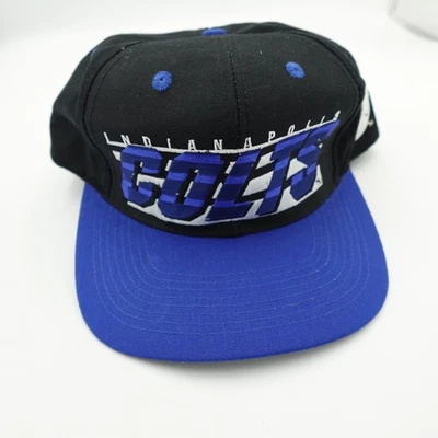 Vintage Indianapolis Colts Hat Cap Snap Back NFL Football Mens Logo Athletic 90s - Image 1 of 4