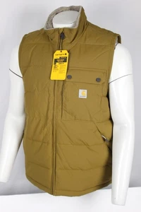 Carhartt Men's Montana Insulated Vest Loose Fit Oak Brown 105475 B33 - Picture 1 of 5