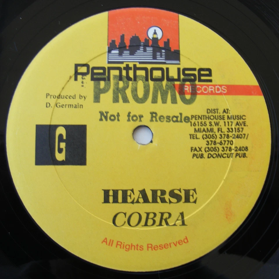 COBRA  Hearse 2 mixes / FIREHOUSE CREW & CLEAVIE Version Penthouse 12" - Image 1 of 1