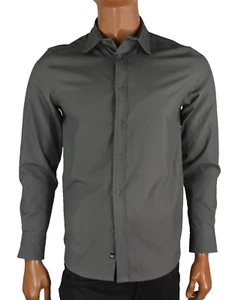 Kenneth Cole Mens Shirt New S Olive Green Design Button Down Long Sleeve - Picture 1 of 2