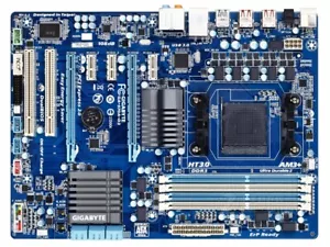 GIGABYTE GA-970A-UD3 AMD 970 DDR3 Socket AM3+/AM3 ATX Motherboard - Picture 1 of 3