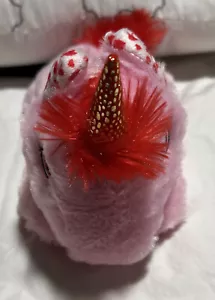 Fuzzy Friends Valentinstag rosa/rot Einhorn 9"" Plüschtier Kuscheltier Herz Ohren - Bild 1 von 7