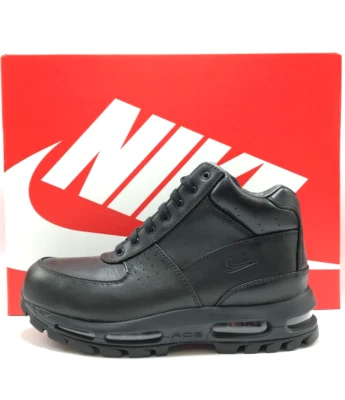 *NEW* Men NIKE AIR MAX GOADOME WINTER BOOTS TRIPLE BLACK (865031 009) 👍 - Image 1 of 4