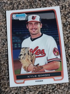 2012 Topps Bowman Chrome Baseball Card Kyle Simon #bcp56