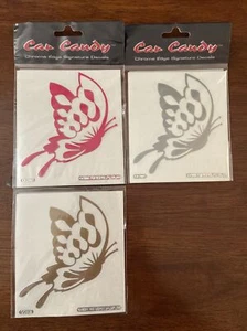 ONE - Butterfly Chrome Edge Vinyl Emblem Car Decal Sticker - Outdoor Indoor USA - Bild 1 von 5