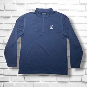 Blackwolf Run Dunning Golf Next To Skin 1/4 Zip Pullover Men's XL Navy Blue EUC - Picture 1 of 9