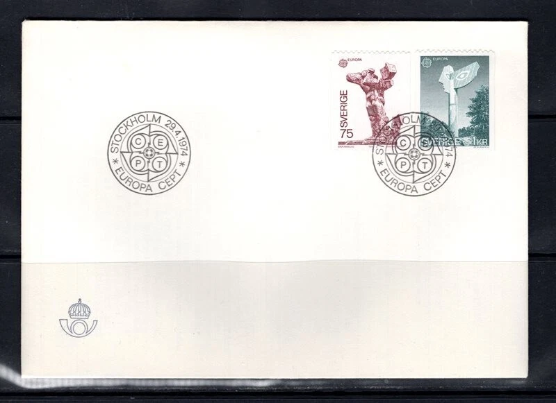 Sweden 1974 europa cept - architecture fdc . - Image 1 of 1