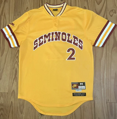 VINTAGE NIKE FLORIDA STATE SEMINOLES FSU DEION SANDERS BASEBALL JERSEY MEDIUM Cover