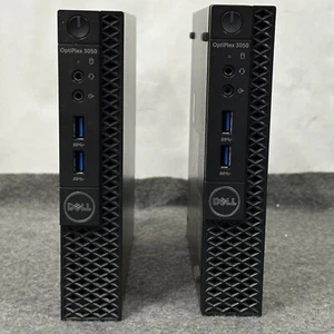 LOT 2 OptiPlex 3050 Micro PC i3-7100T Dell Desktop W10 Pro WiFi Read Description - Picture 1 of 7