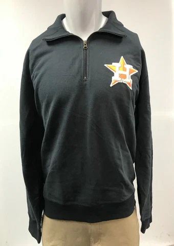 Houston Astros 1/4 Zip Pullover Sweatshirt Men's Size XL, 2XL, '47 Navy Blue Cover