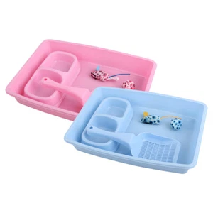 Pawise Kätzchen Starter Set blau mit Katzentoilette, NEU - Bild 1 von 2