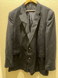 JACK VICTOR Classic Blazer Men's Big & Tall 54L Black Dress Coat / Jacket