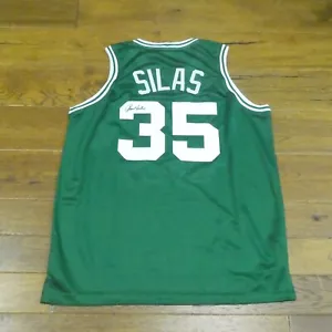 Maglia basket firmata Paul Silas Boston Celtics taglia XL adesivo JSA senza cartellino - Foto 1 di 5