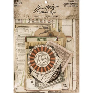 Tim Holtz Idea-ology Collector Layers Cards 32 Pieces TH93553 Ads - Picture 1 of 2