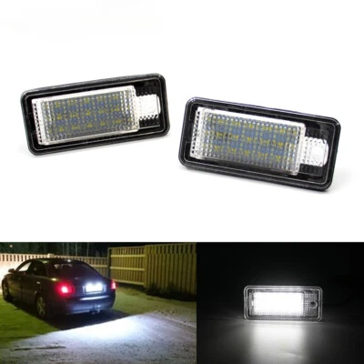 Lámpara de luz LED matrícula para Audi A3 8P S3 A4 B6 B7 A6 S6 A8 Q7 RS4 Foto 1 de 4