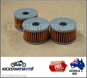 Oil Filters for Suzuki DR650 DR600 DR500 DR 650 DR650SE Triple Pack Filter - Picture 1 of 1