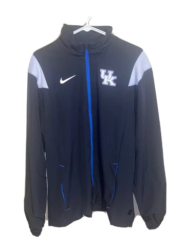 Nike Kentucky UK Wildcats Jacket Full Zip On Field Black DN6235-010 Mens Small Cover
