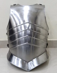 Medieval Armor Body Armor Breastplate Jacket Chrome Finish - Picture 1 of 4