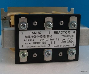 TRANSFORMADOR REACTOR FANUC A81L-0001-0083-3C-01 TRES FASES 264V 24A 0,15mH - Imagen 1 de 1