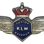 Vtg. 60's KLM Royal Dutch Airline Junior Skipper Kids Airplane Pilot Wings Badge