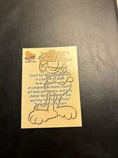 Jb11a Garfield Comic Strip 2004 Pacific #39 Pocket Insult Card