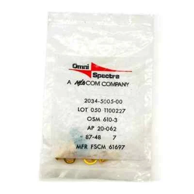 Omni Spectra 2034-5005-00 RF Coaxial Connector SMA Cable Jack Panel Mount - Image 1 of 4