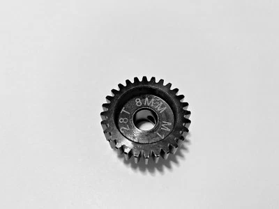 8MM 28T MOD 1 PINION GEAR Traxxas Losi Hpi Arrma Serpent Mugen Ofna Xl2 Redcat  - Image 1 of 3