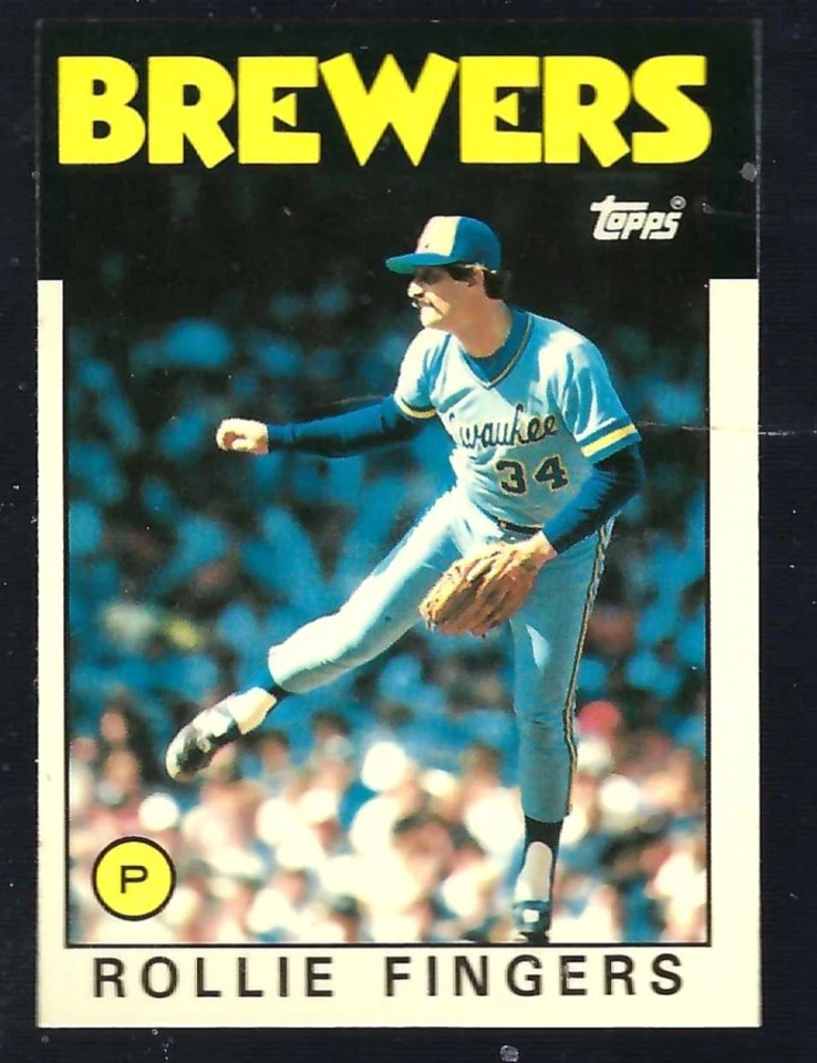 1986 Topps Tiffany - Rollie Fingers #185 - Image 1 of 1