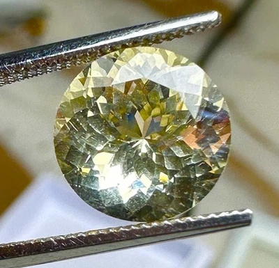 2.81ct Excellent Lustrous Natural Heliodor Yellow Beryl Round Cut 9mm Gem 💎 - Image 1 of 4