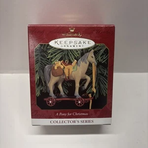 1999 Hallmark Keepsake Ornament A Pony For Christmas Collector's Series # 1 - Picture 1 of 2