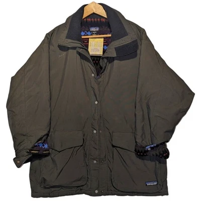 Jaqueta feminina vintage asteca forrada de lã Patagoina leve tarefa/celeiro - Imagem 1 de 4