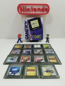 NINTENDO - GAMEBOY - COLOR - MORADO - EMBALAJE ORIGINAL - CAJA - JUEGOS - PORTÁTIL - GAME BOY - - Imagen 1 de 22