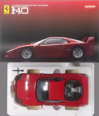 Kyosho 1/12 Scale Ferrari F40 Red Color K08602A Diecast Model w/Box - Image 1 of 2