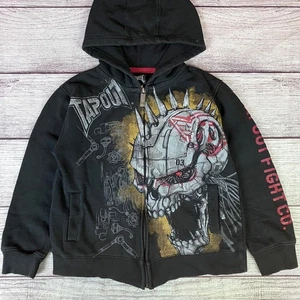 Chaqueta con Capucha Y2k Tapout MMA de Colección con Cremallera Talla Niños Pequeña RARA - Imagen 1 de 5