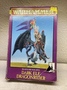 Warhammer Fantasy Dark Elves BEASTLORD RAKARTH DRAGONRIDER Complete In Box BD751 - Picture 1 of 7