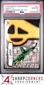 2012 MARVEL BEGINNINGS SERIES 2 AVENGERS DIE-CUT #A-1 AGENT 13 POP 2 PSA 10 - Picture 1 of 3
