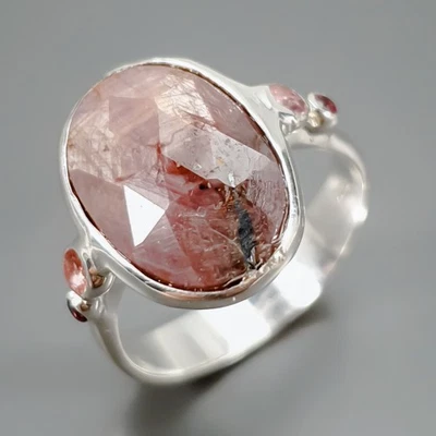 Unique ring   Ruby Ring 925 Sterling Silver Size 7.5 /R435767 - Image 1 of 4