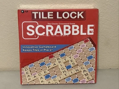 Juego de crucigramas SCRABBLE Tile Lock - Juego familiar noche niños 8+ y adultos Foto 1 de 2
