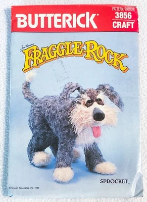 Butterick 3856 Jim Henson Fraggle Rock SPROCKET DOG 80s Sewing Pattern UNCUT Vtg - Image 1 of 3