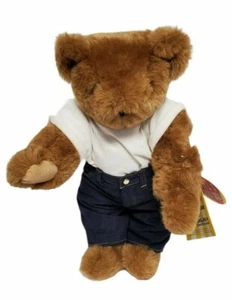 Vermont Teddy Bear Company kompletter Begleiter 15 Zoll Mamas Junge mit Etikett - Bild 1 von 5