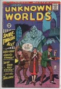 MUNDOS DESCONOCIDOS #52, EN MUY BUEN ESTADO+/EN BUEN ESTADO, Edad de Plata, Horror 1966, ACG - Imagen 1 de 1