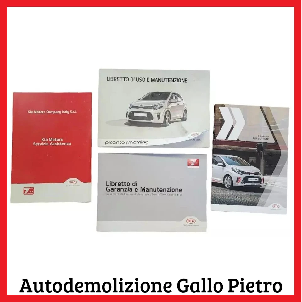 Libretto di uso e manutenzione per KIA picanto iii terza serie 2017 2018 2019 - Immagine 1 di 1